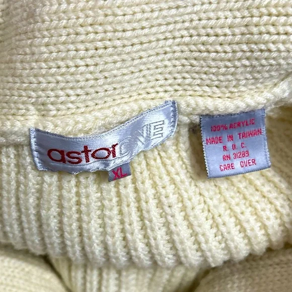 AstorONE Oversized Grandpa Button Down Shawl Collar Cardigan Sweater Size XL - Picture 7 of 9